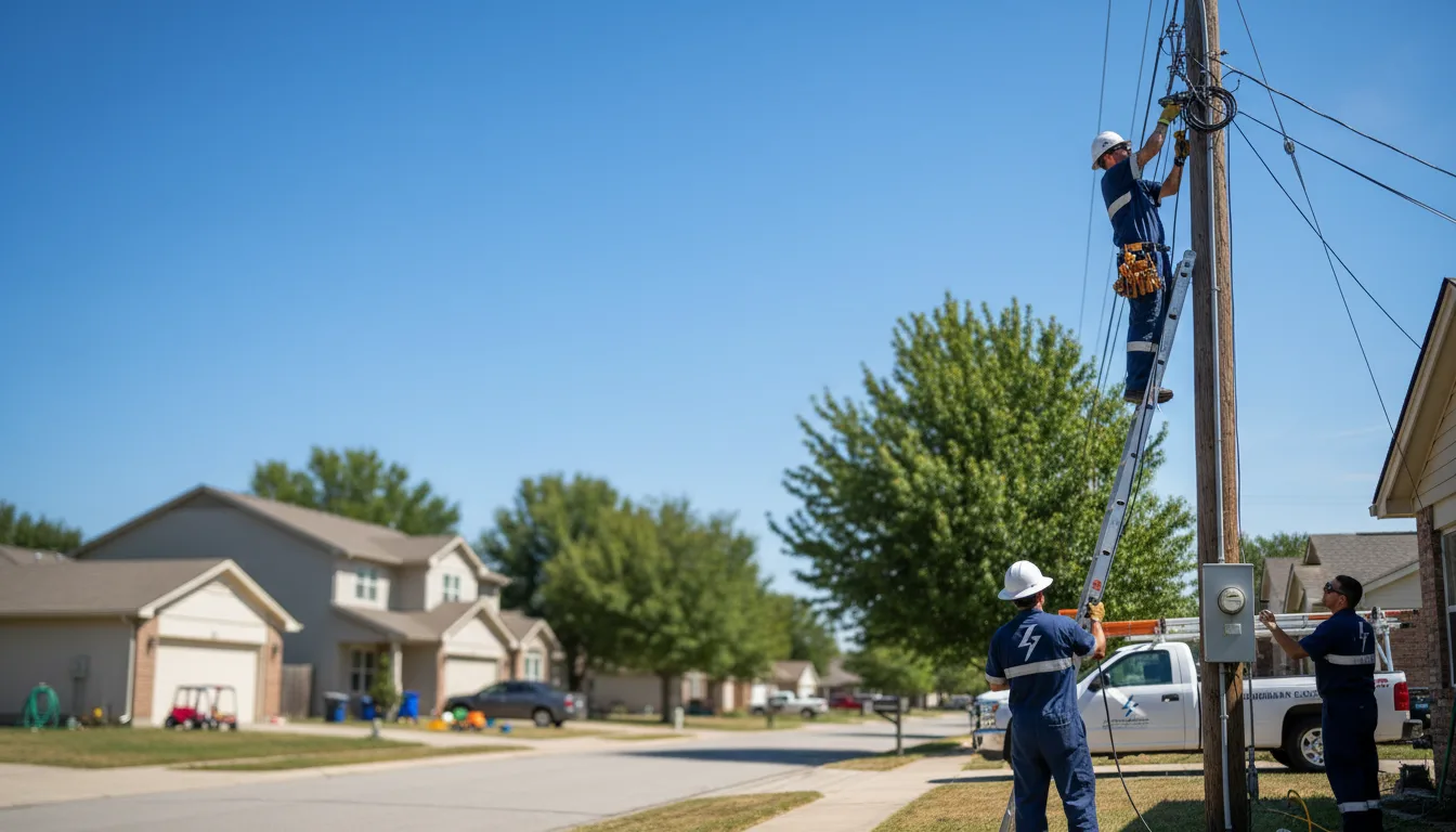 Residential electrician providing installation services in Rock Creek, OH
